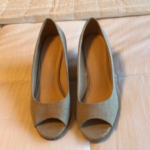 Kelly & Katie Neutral cork wedges